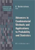 Advances in Combinatorial Methods and Applications to Probability and Statistics