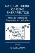 Manufacturing of Gene Therapeutics: Methods, Processing, Regulation, and Validation