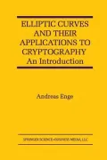 Elliptic Curves and Their Applications to Cryptography
