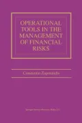 Operational Tools in the Management of Financial Risks