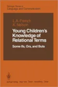 Young Children's Knowledge of Relational Terms: Some Ifs, Ors, and Buts