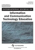 International Journal of Information and Communication Technology Education, Vol 8 ISS 3