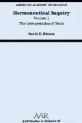 Hermeneutical Inquiry: The Interpretation of Texts