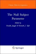 The Null Subject Parameter