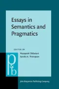 Essays in Semantics and Pragmatics: In Honor of Charles J. Fillmore