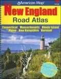 American Map New England: Road Atlas Connecticut - Massachusetts - Rhode Island - Maine - New Hampshire - Vermont