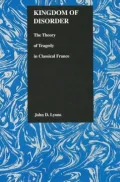 Kingdom of Disorder: Theory of Tragedy in Classical France