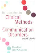 Introduction to Clinical Methods in Communication Disorders