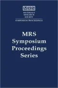 Crystallization and Related Phenomena in Amorphous Materials Vol. 321: Materials Research Society Symposium Proceedings