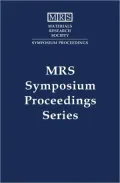 Disordered Materials and Interfaces: Symposium Held November 27-30, 1995, Boston, Massachusetts, U.S.A.