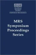 Materials Development for Direct Write Technologies: Symposium Held April 24-26, 2000, San Francisco, California, U.S.A