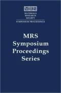 Amorphous and Heterogeneous Silicon-Based Films--2001: Symposium Held April 16-20, 2001, San Francisco, California, U.S.A.