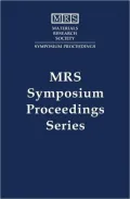 Polymer Interfaces and Thin Films: Materials Research Society Symposium Proceedings