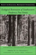 Ecological Restoration of Southwestern Ponderosa Pine Forests (Society for Ecological Restoration International Series)