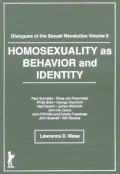 Homosexuality and Sexuality, Vol. 1