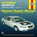 Book cover of Hyundai Sonata 1999 thru 2008