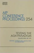 Testing the AGN Paradigm : College Park, MD 1991