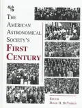 The American Astronomical Society's First Century