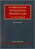 International Intellectual Property Law Cases and Materials