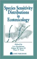 Species Sensitivity Distributions in Ecotoxicology