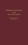 Heinrich von Kleist und die AufklÚºarung