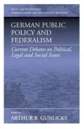 German Public Policy: Current Debates on Political, Legal, and Social Issues