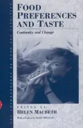 Food Preference and Taste : Continuity and Change