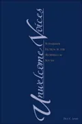 Unwelcome Voices: Subversive Fiction In The Antebellum South