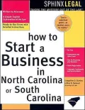 How to Start a Business in North Carolina or South Carolina