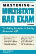 Mastering the Multistate Bar Exam, 2E
