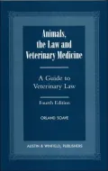 Animals,the Law and Veterinary Medicine