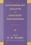 Contemporary Analytic and Linguistic Philosophies