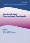 Control and Boundary Analysis