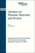 Adv Photonic Mtrls Ct Vol 163