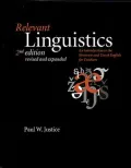 Relevant Linguistics: An Introduction to the Structure and Use of English for Teachers