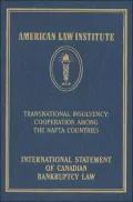 International Statement of Canadian Bankruptcy Law Transnational Insolvency Cooperation Amon...