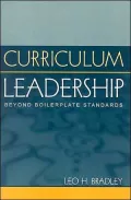 Curriculum Leadership: Beyond Boilerplate Standards