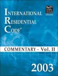 2003 International Residential Code Commentary Volume 2