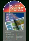 The KJV Rainbow Study Bible, Illustrated Reference Edition: King James Version, black genuin...