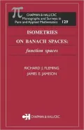 Isometries on Banach Spaces : Function Spaces