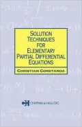 Solution Techniques for Elementary Partial Differential Equations