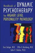 Handbook of Dynamic Psychotherapy for Higher Level Personality Pathology