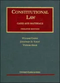 Constitutional Law, 12th Edition 2005 - William Cohen - Hardcover