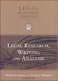 Legal Research, Writing and Analysis