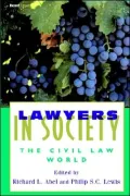 Lawyers in Society: The Civil Law World