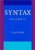 Syntax: An Introduction, Vol. 2