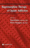 Book cover of Buprenorphine Therapy of Opiate Addiction