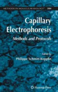 Capillary Electrophoresis : Methods and Protocols