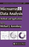 Microarray Data Analysis: Methods and Applications