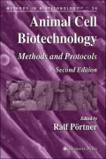 Animal Cell Biotechnology: Methods and Protocols, Vol. 24